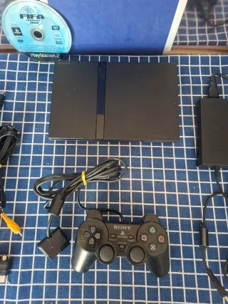 PS2 SLIM ORIGINAL COMPLETA OFICIAL