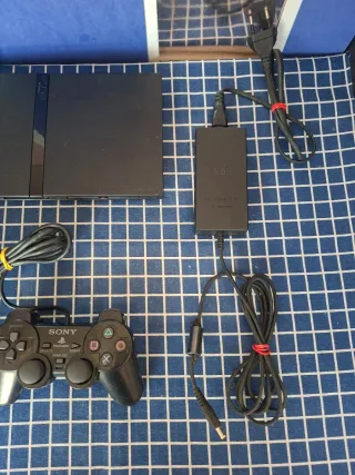 PS2 SLIM ORIGINAL COMPLETA OFICIAL