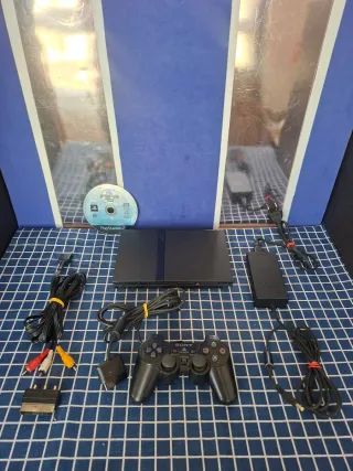 PS2 SLIM ORIGINAL COMPLETA OFICIAL