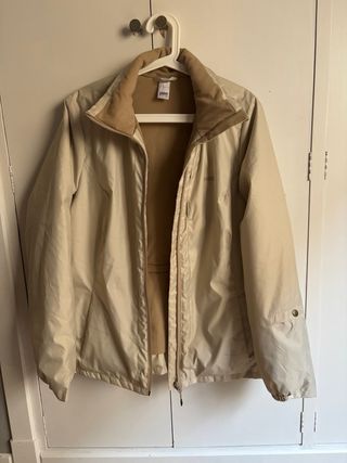 Anorak mujer beige