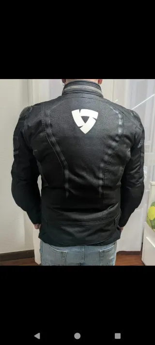 Chaqueta Moto Revit Negra