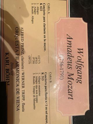 Vinilos Mozart Maestros de la Música (5 uds)