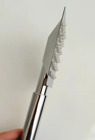 Flexo Ducha cuadrado Acero Cromado.