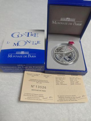 Lote 1 1/2 euro Francia Plata Proof para Fernando