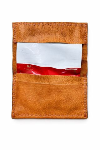 Pitillera de piel hecha a mano