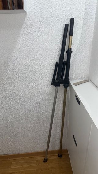 Muletas ortopédicas regulables de aluminio (par)