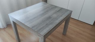 Mesa de comedor madera gris/Marrón