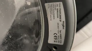 Regalo Lavadora Whirlpool 9 kg con tambor roto.