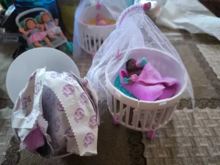 Cuna morada My Mini Baby 2