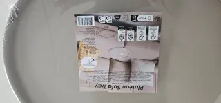 Bandeja para sofá redonda