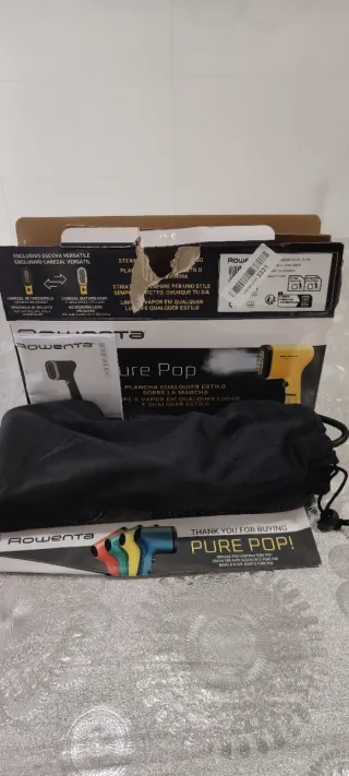 Rowenta Pure Pop Cepillo Vapor Amarillo