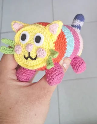 Gato Crochet Pillow cat/Gato almohada Gabby Dollho