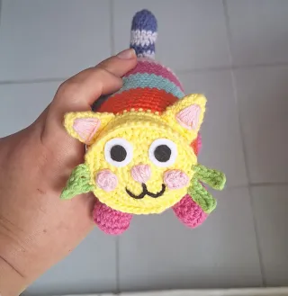 Gato Crochet Pillow cat/Gato almohada Gabby Dollho