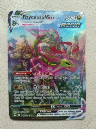 Carta Pokémon Rayquaza VMAX 320 HP