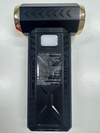 Soplador Turbo Negro y Dorado