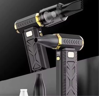 Soplador Turbo Negro y Dorado