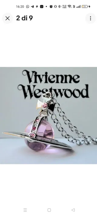 Collana Saturno Rosa