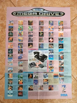 póster promocional de Sonic the Hedgehog 1991