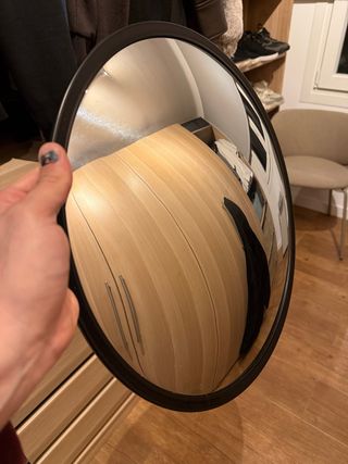 Espejo Convexo Redondo Ikea Negro
