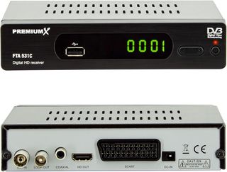 PremiumX Receptor de cable DVB-C FTA 531C Digital
