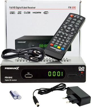 PremiumX Receptor de cable DVB-C FTA 531C Digital