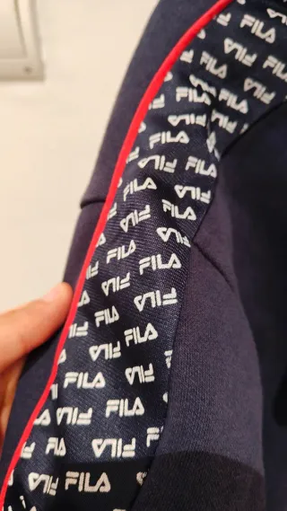 Sudadera Fila con Capucha y Cremallera