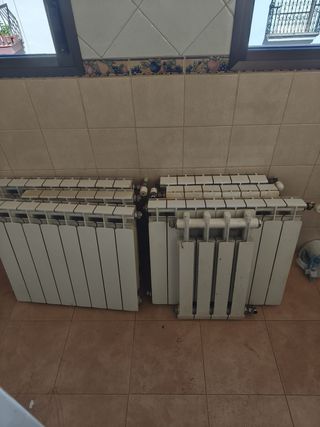 7 radiadores de caldera metálicos