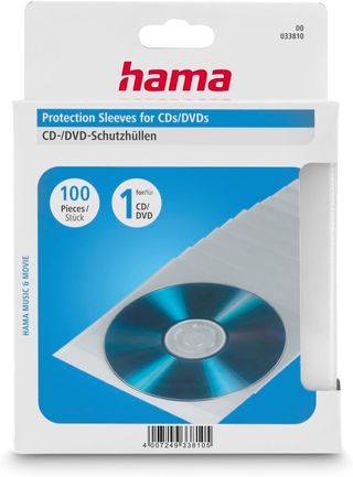 Hama CD-/DVD-/Blu-ray Schutzhüllen (Slim-Design, S