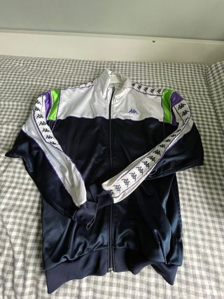 Giubbotto sportivo Kappa blu e bianco