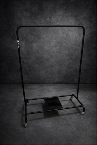 Perchero Metálico Negro con Ruedas