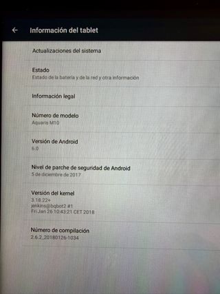 Tablet BQ Aquaris M10 Negra