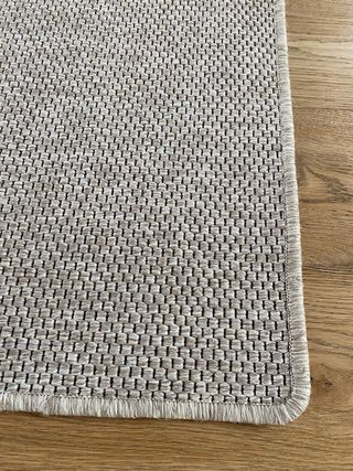 Tappeto lungo juta/cotone beige 3 mt