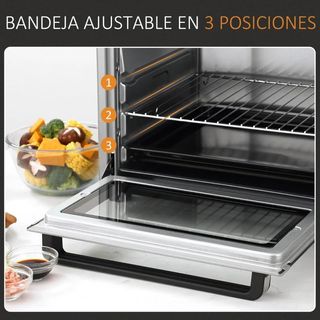Horno Eléctrico de Sobremesa 32L 1600W con Tara