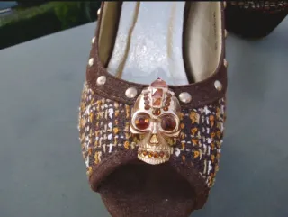 Zapatos tacón Stissimo calavera