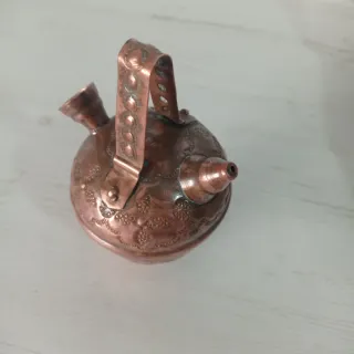 Mini botijo de cobre decorado
