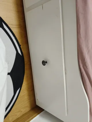 Diván HEMNES blanco con 3 cajones sin colchon