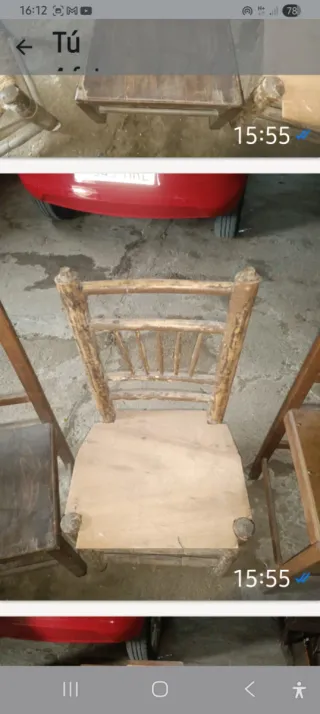 Sillas antiguas de madera