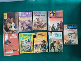 Lote de 17 Antiguas novelas variadas Oeste