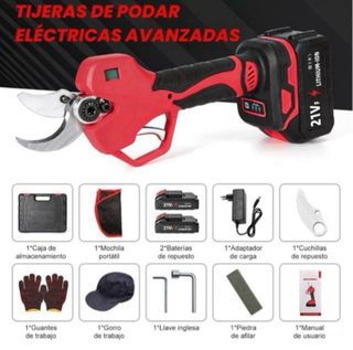 Tijeras Podar Eléctricas 2 Baterías SIN ABRIR