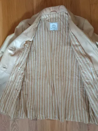 Chaqueta de Piel Corty Bennett Beige Talla M