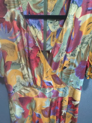 Vestido midi floral vintage