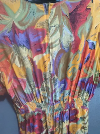 Vestido midi floral vintage