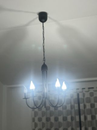 Lámpara colgante negra