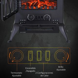 Chimenea Eléctrica Móvil 1000W/2000W Nueva