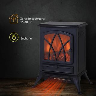 Chimenea Eléctrica Móvil 1000W/2000W Nueva