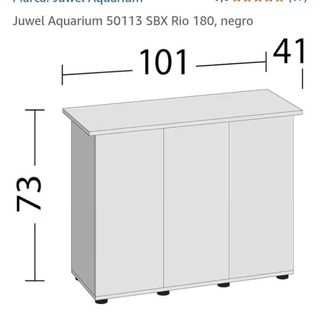 Mueble de acuario Juwel con 3 puerta/ negro