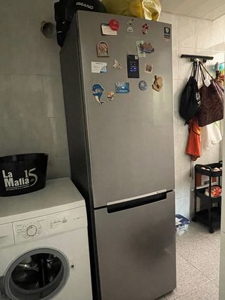 Nevera Samsung plateada