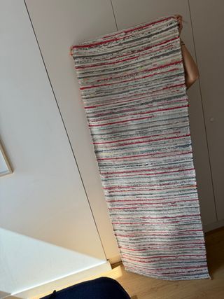 Alfombra de tela a rayas 180x70