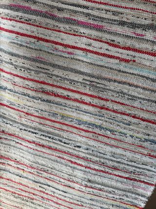 Alfombra de tela a rayas 180x70