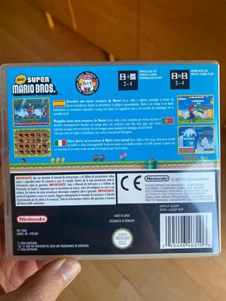 Caja Super Mario Bros Nintendo DS